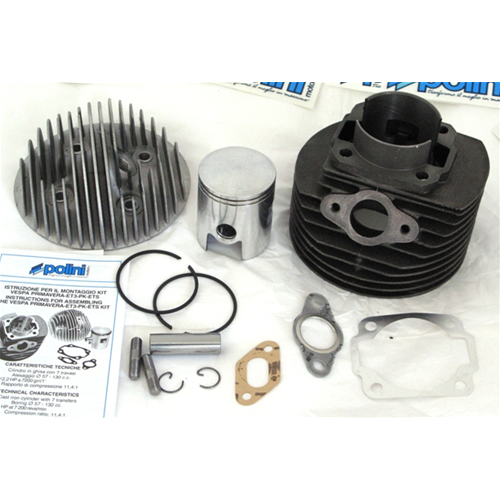 140.0050 KIT 130 CC GRUPPO TERMICO POLINI VESPA 50 SPECIAL 125 DM 57 7 TRAVASI