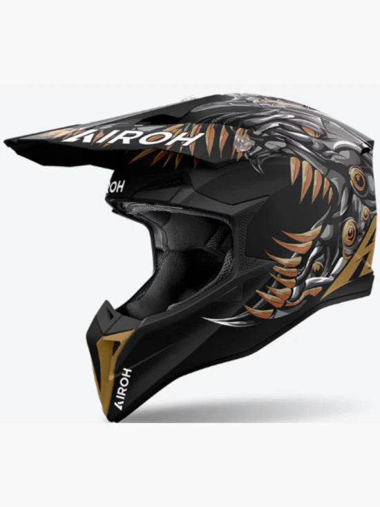 AIROH CASCO ENDURO CROSS QUAD WRAAAP CYBORG MATT