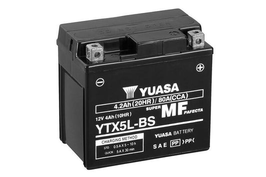 BATTERIA YUASA YTX5L-BS CON ELETTROLITO