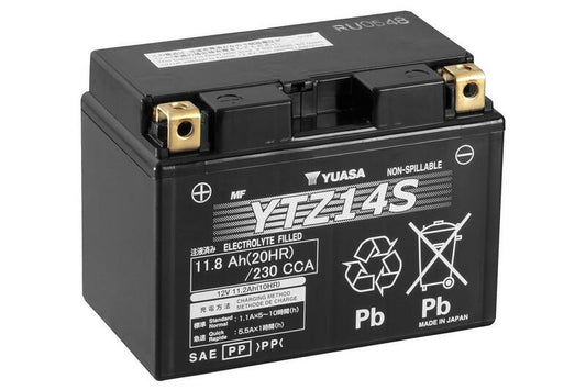 BATTERIA YUASA YTZ14S PRONTA ALL'USO