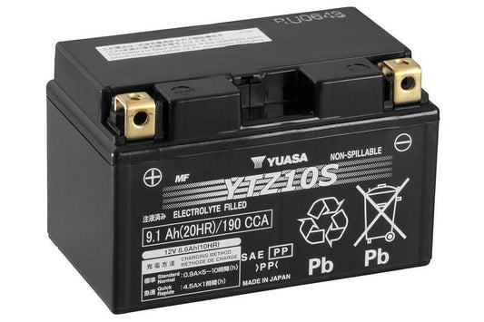 BATTERIA YUASA YTZ10S PRONTA ALL'USO