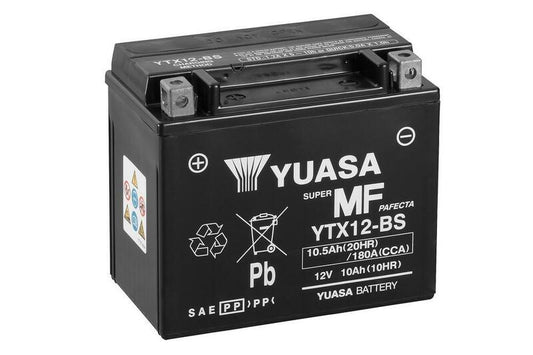 YUASA BATTERIA YTX12-BS CON ELETTROLITO