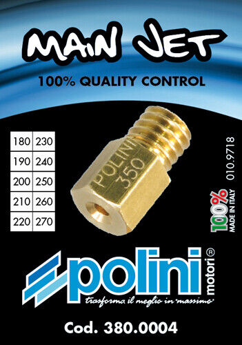 POLINI 380.0004 SET 10 GETTI MASSIMO MIKUNI DAL 180 AL 270 (increm.10