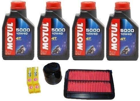 KIT TAGLIANDO SUZUKI GSF BANDIT 1250 07/17 OLIO MOTUL CANDELE FILTRO ARIA OLIO